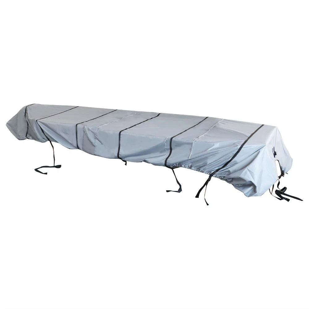 Jon Boat Cover for Jon Boat (12ft, 56in) Waterproof Trailerable Grey 210D