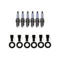 Set of 6 Denso Iridium Spark Plugs & NGK Coil Boot Kit for RX300, Camry, Sienna (1999–2006)