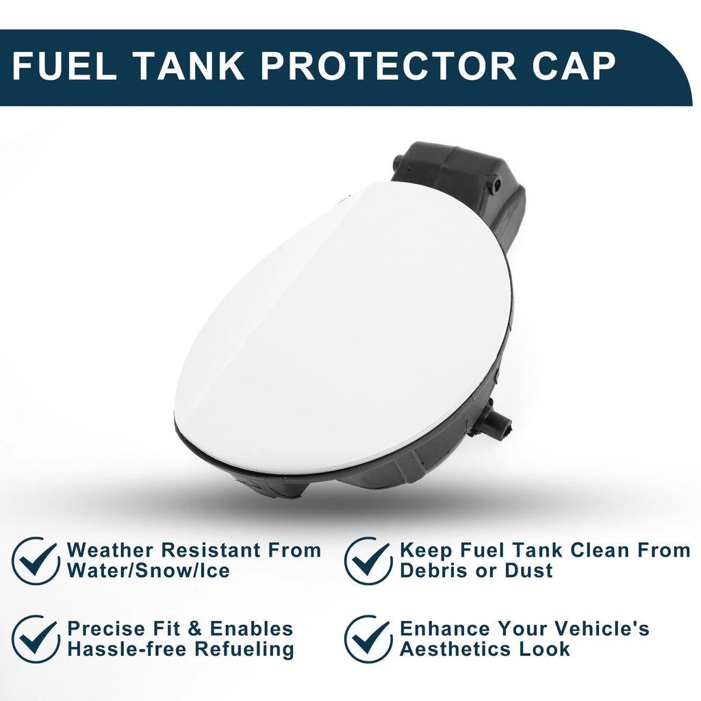 Fuel Tank Door Cap for Volkswagen Golf 6 (2010–2013) Fuel Filler Flap Cover White