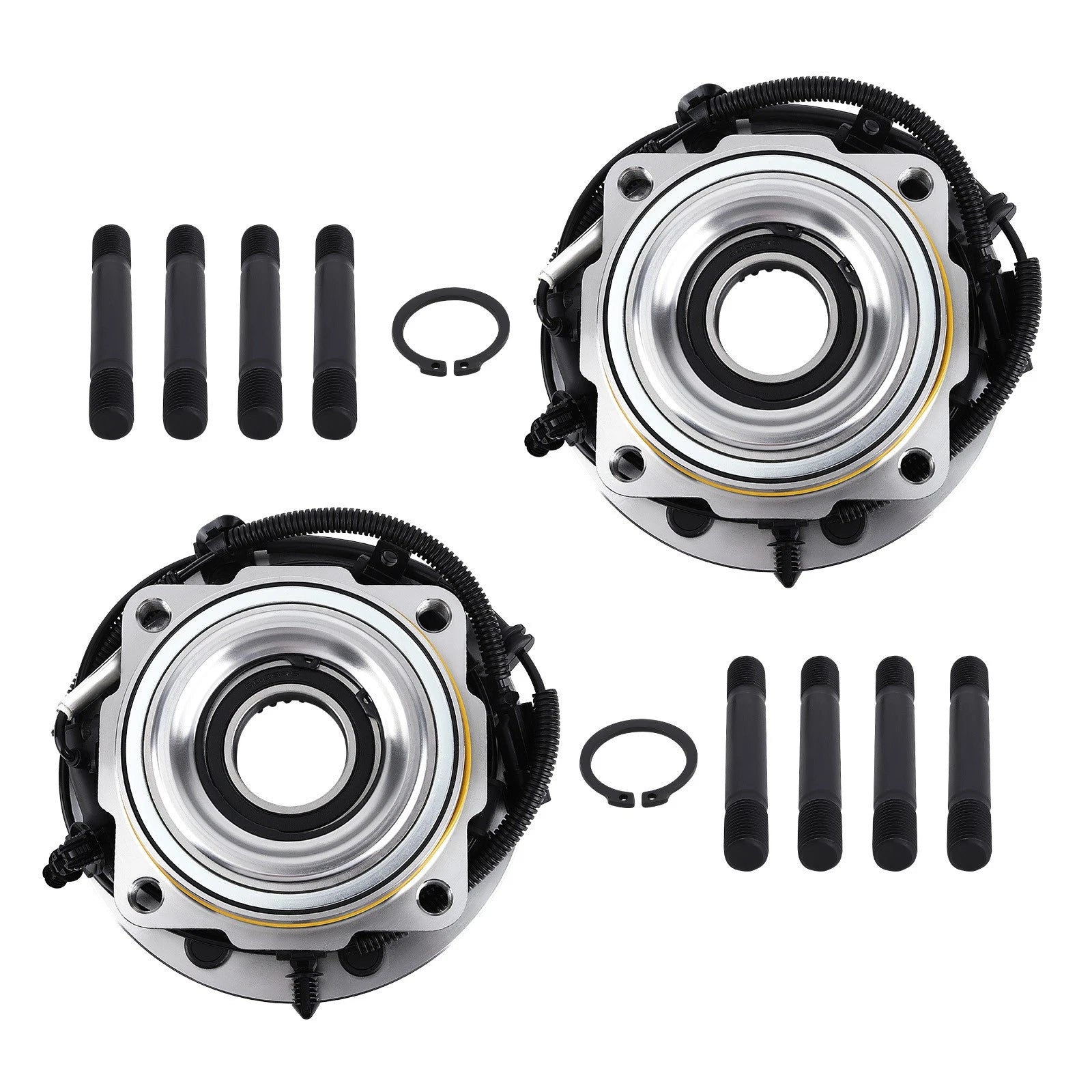Set of 2 Front Wheel Bearings and Hubs for Ford F-250 Super Duty (2017–2022) BR930963