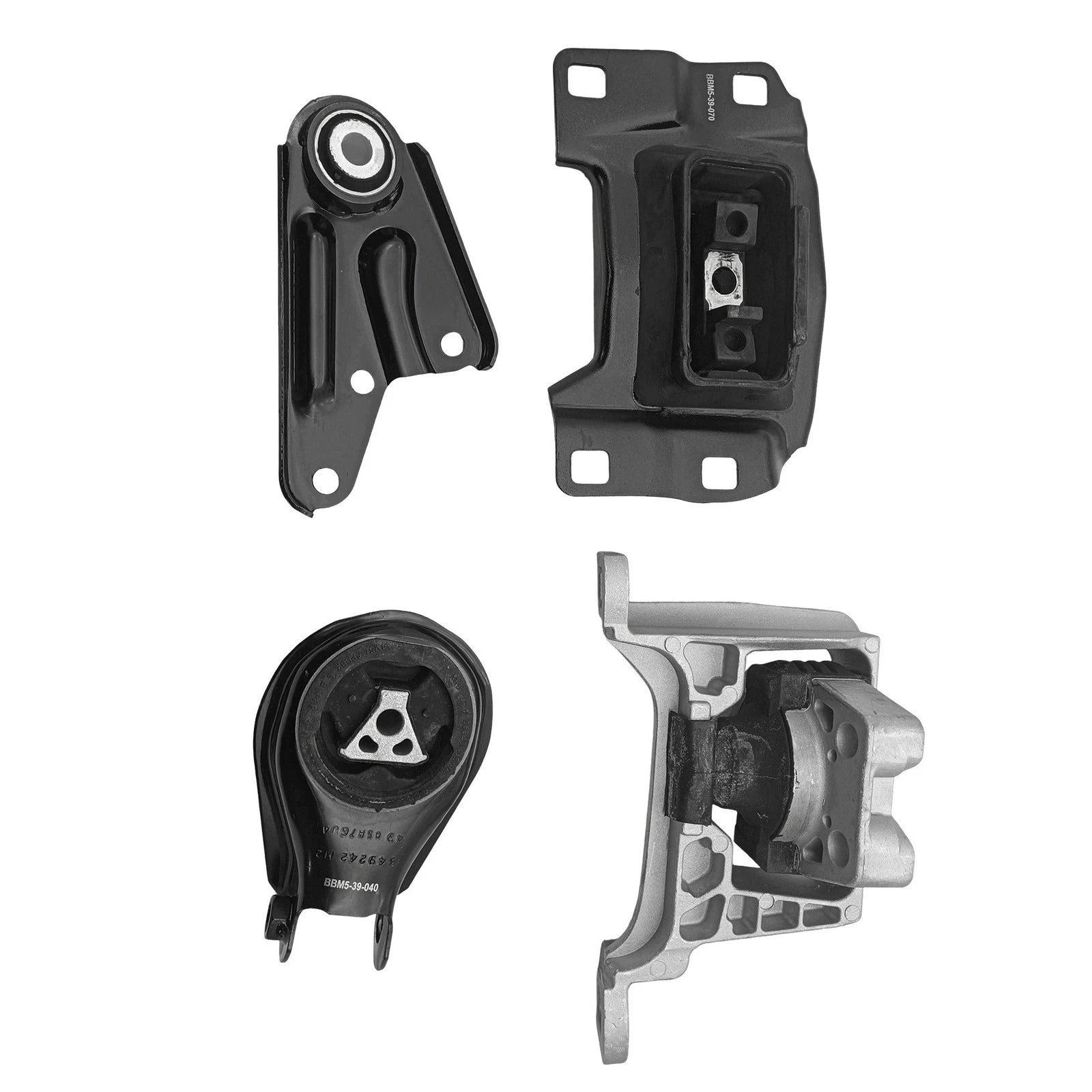 Set of 4 Engine, Transmission & Torque Strut Mounts for Mazda 3 (2010–2015)