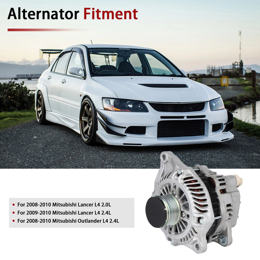 Alternator for Mitsubishi Lancer L4 2.4L (2009-2010)