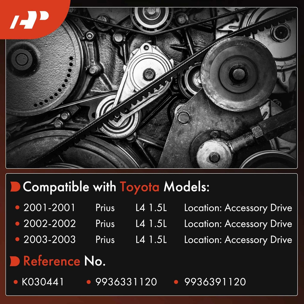 Accessory Drive Serpentine Belt for Toyota Prius (2001-2003)