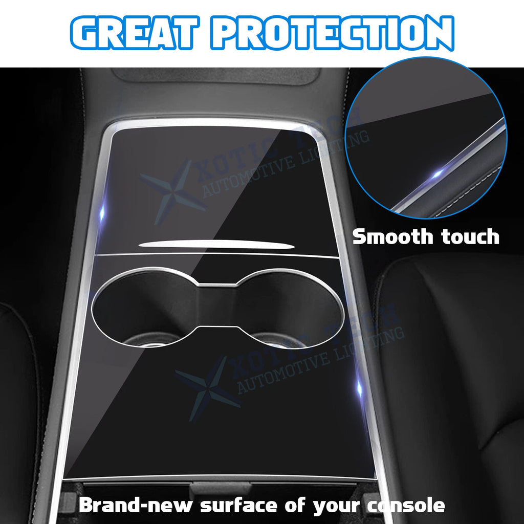 Center Console Wrap Cover Sticker for Tesla Model 3/Y (2021-2024)