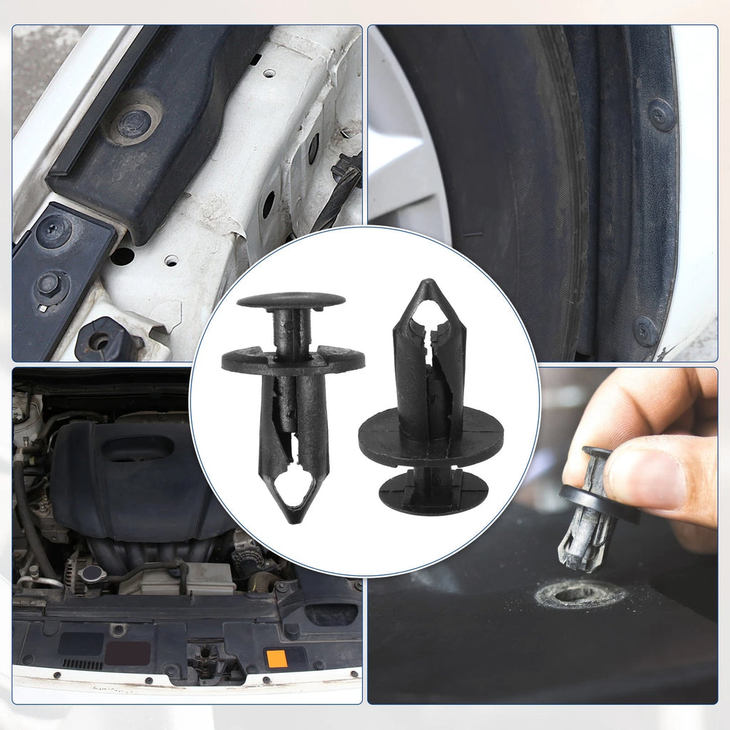 25 Pcs Push Type Rivet Retainer Fastener for Dodge Honda 