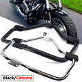 Black/Chrome Engine Guard Highway Crash Bar for Harley Sportster XL 883 1200 (2004–Present)