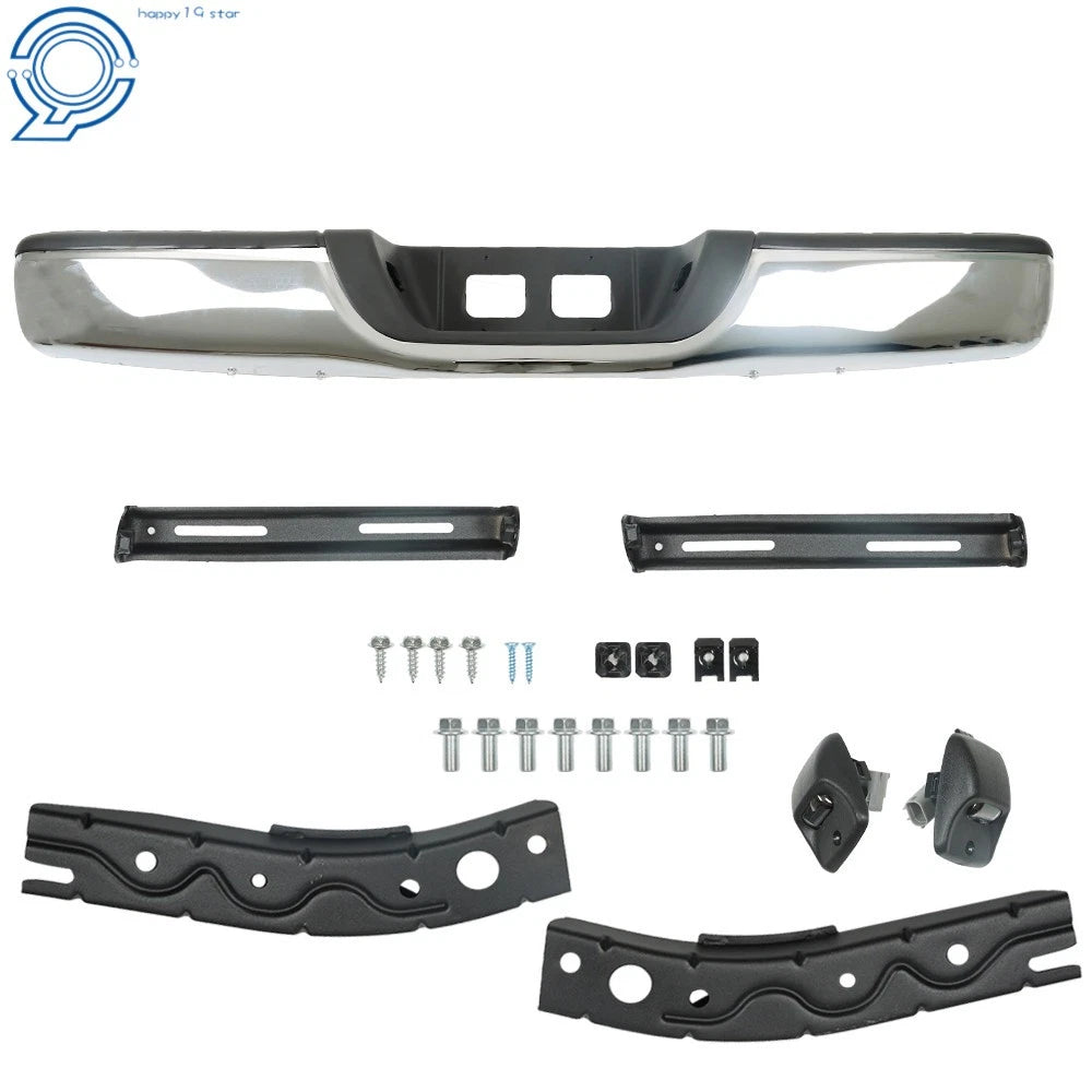 Chrome Steel Rear Step Bumper Assembly for Toyota Tundra (2000–2006)
