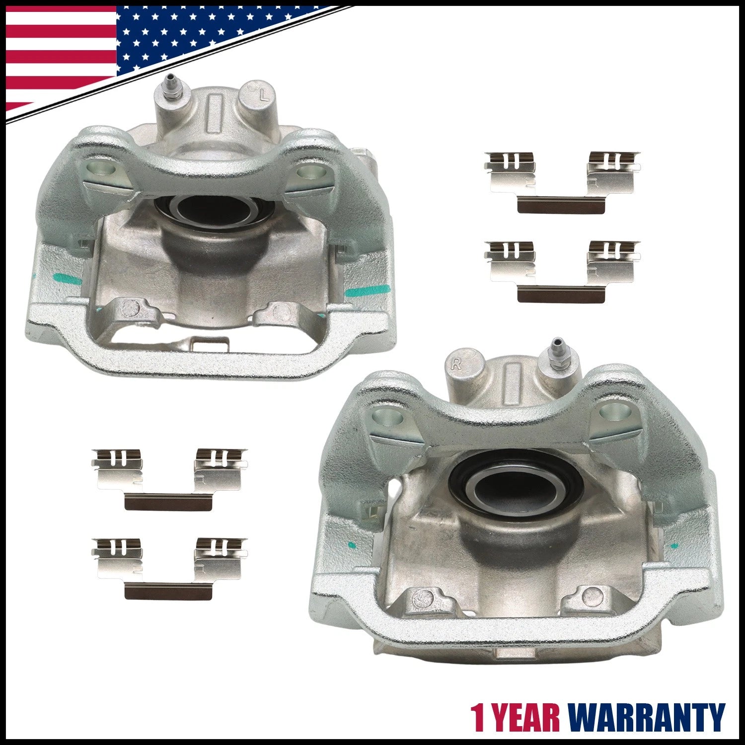 2X Rear Brake Calipers for Chevy Silverado 1500 Tahoe GMC Sierra Yukon (2007–2014)