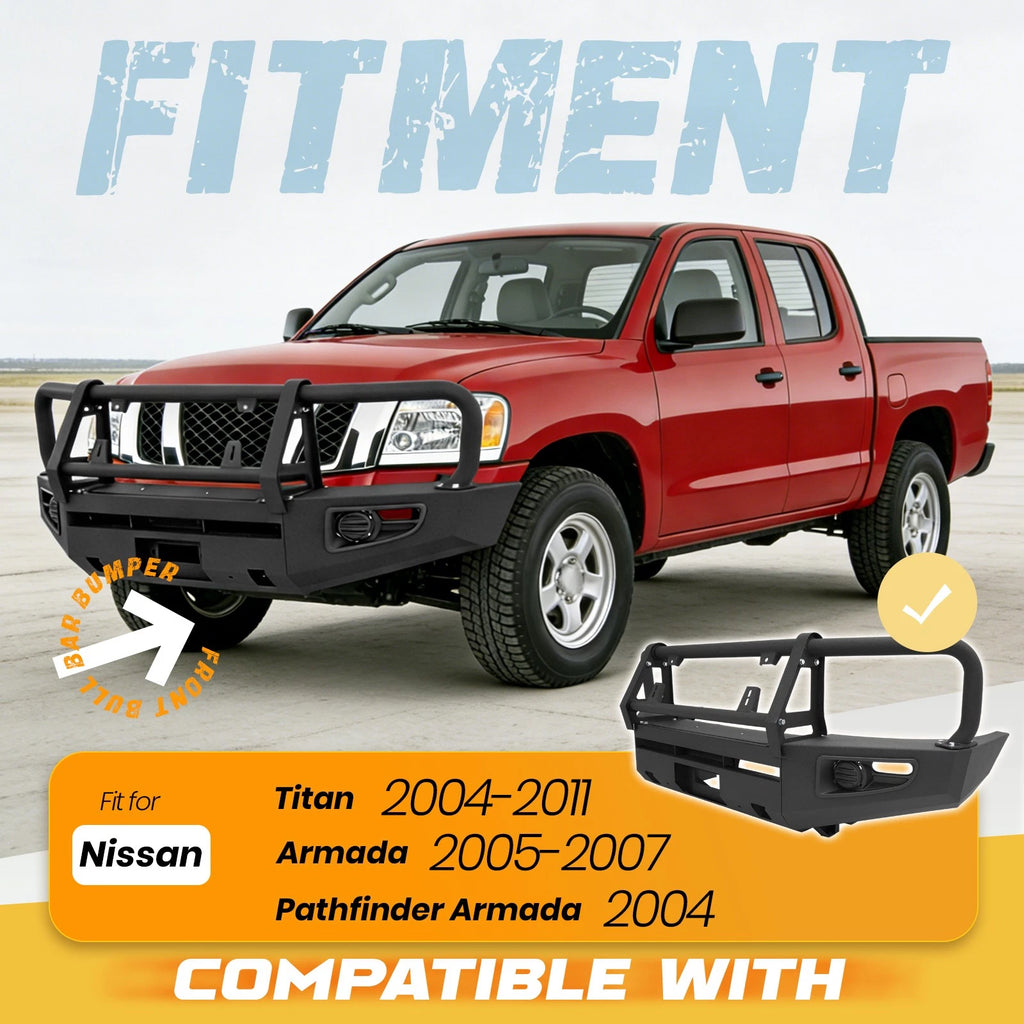 Front Bull Bar Bumper for Nissan Titan Armada (2004–2011)