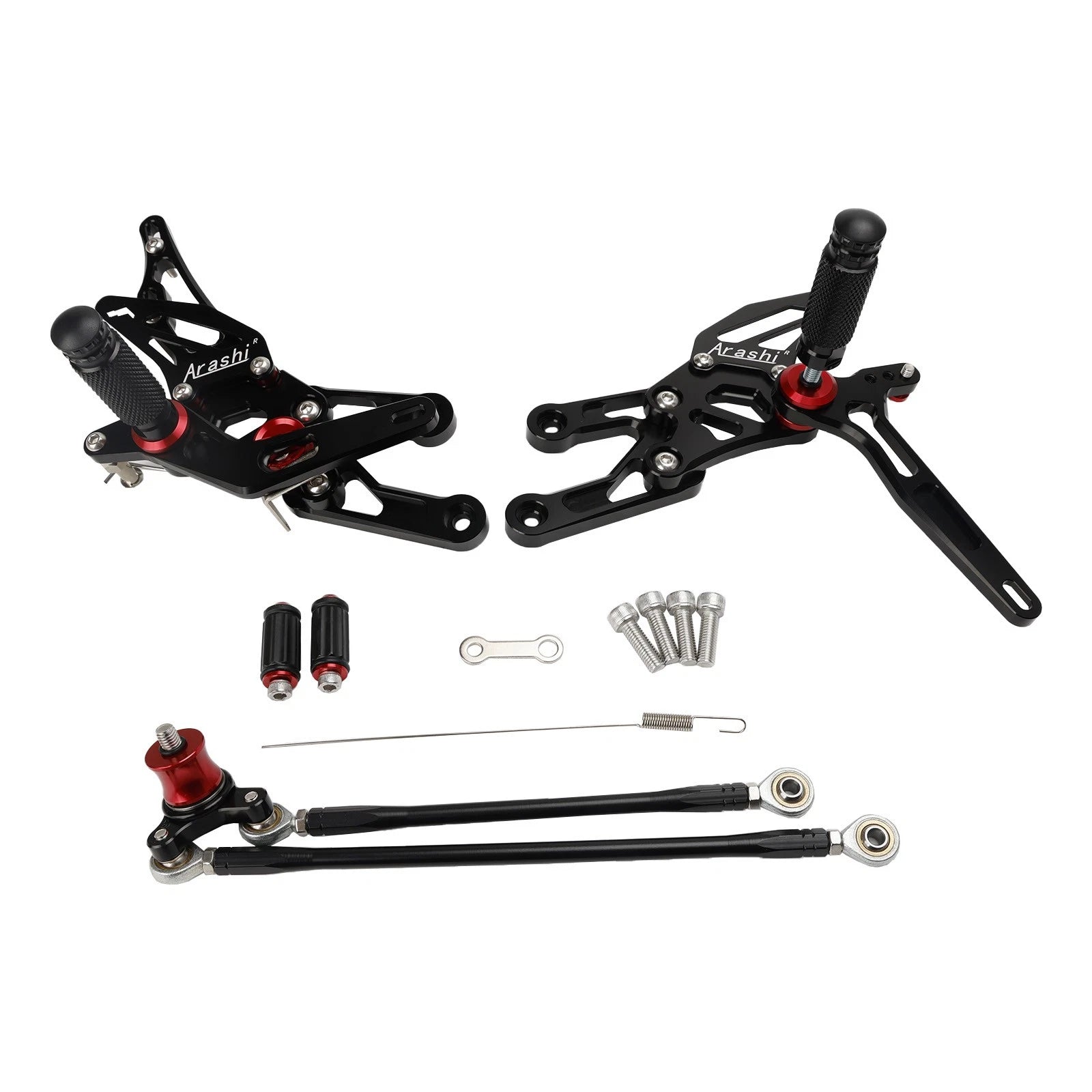 Adjustable Rearset for Honda CBR1000RR (2004–2007), CBR600RR (2003–2006) Black