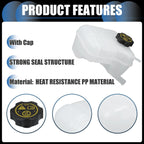 Set of 1 Coolant Expansion Overflow Tank w/ Cap No. 22950436 for Buick Regal (2011–2017)