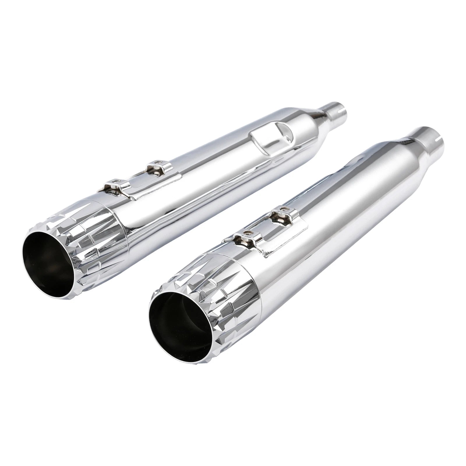4" Slip-On Straight Mufflers Exhaust Pipe for Harley Electra Glide (2017–2025)
