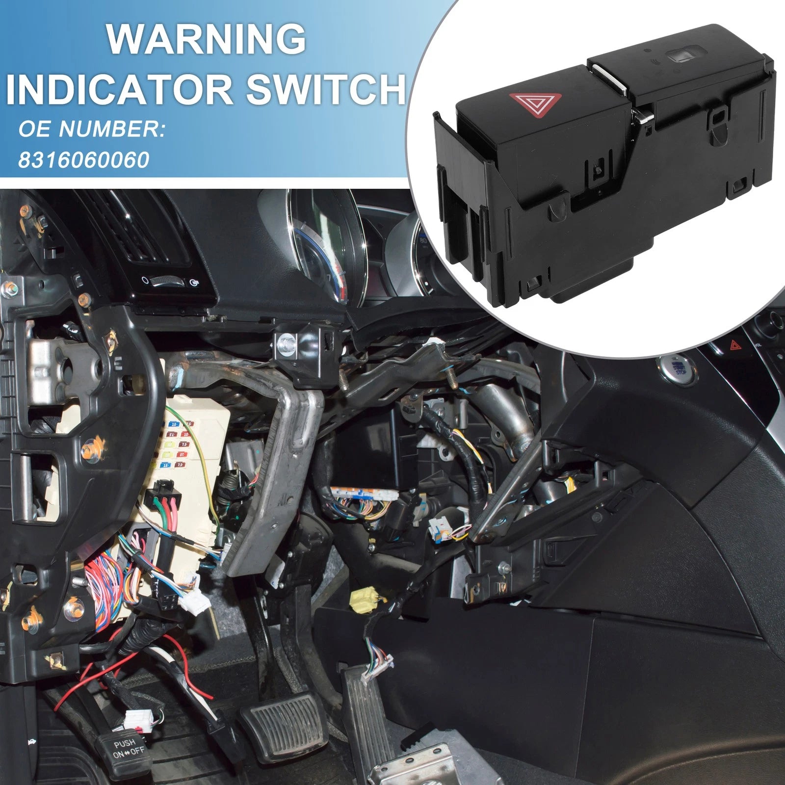 Warning Indicator Switch No. 8316060060 for Toyota Prado 
