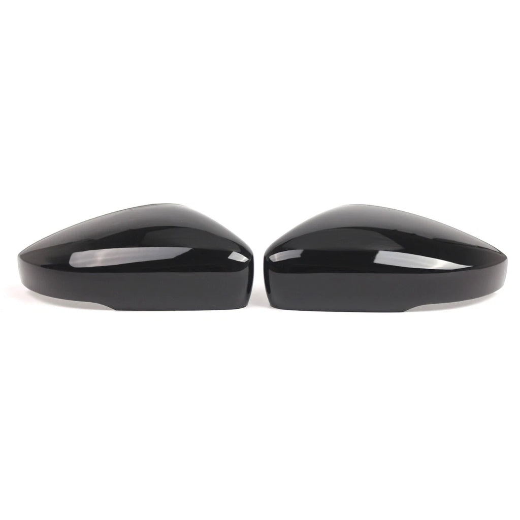 Set of 2 Rear Mirror Cover Caps for VW Polo MK5 (2009–2017) Gloss Black