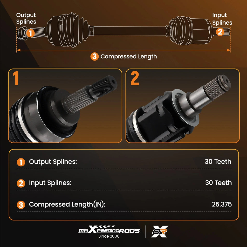 Front Left/Right CV Axle Assembly for Toyota Tacoma (2005–2014)
