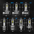 Set of 7 LED Headlight Bulbs H11 H4 H7 H8 H13 9004 9005 9006 9007 6500K