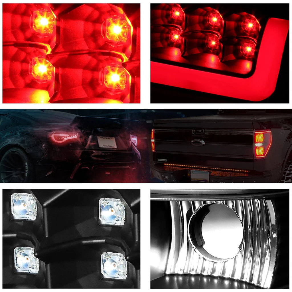 3D LED C-Bar Tail Light for Dodge Ram Pickup (1994–2002)
