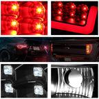 3D LED C-Bar Tail Light for Dodge Ram Pickup (1994–2002)