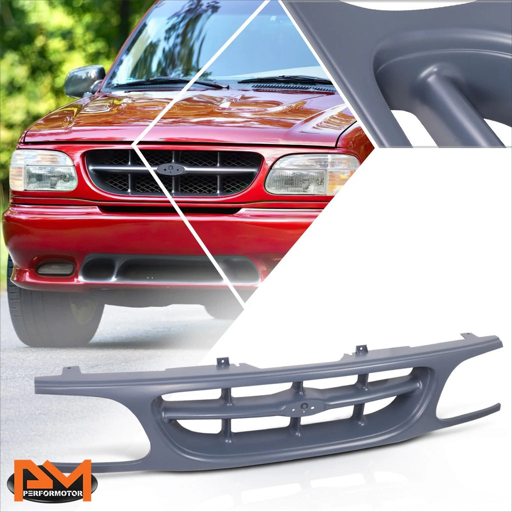 Front Center Section Grille for Ford Explorer (1998) w/Badge Slot