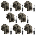 Set of 8 Ignition Coils & 8 .060" Spark Plugs for Chevy P30 (1975–1999)