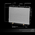 Aluminum Cooling Radiator for Dodge B-Series/Ram Van (1984–2003) DPI 1707