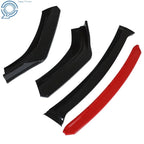 Front Bumper Lip Spoiler for Universal Car (2 Layer, Red)