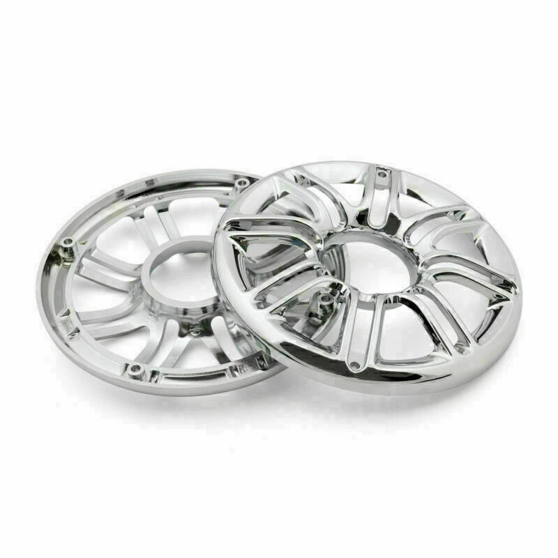 2X Speaker Cover Grill 6" 3D Round for Harley Touring Glide (T9)