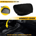 Center Console Lid Armrest Cover for Dodge Challenger (2015–2020) Black PU Leather