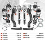 10x Front Ball Joints & Sway Bar Tie Rods for Nissan Frontier Pathfinder