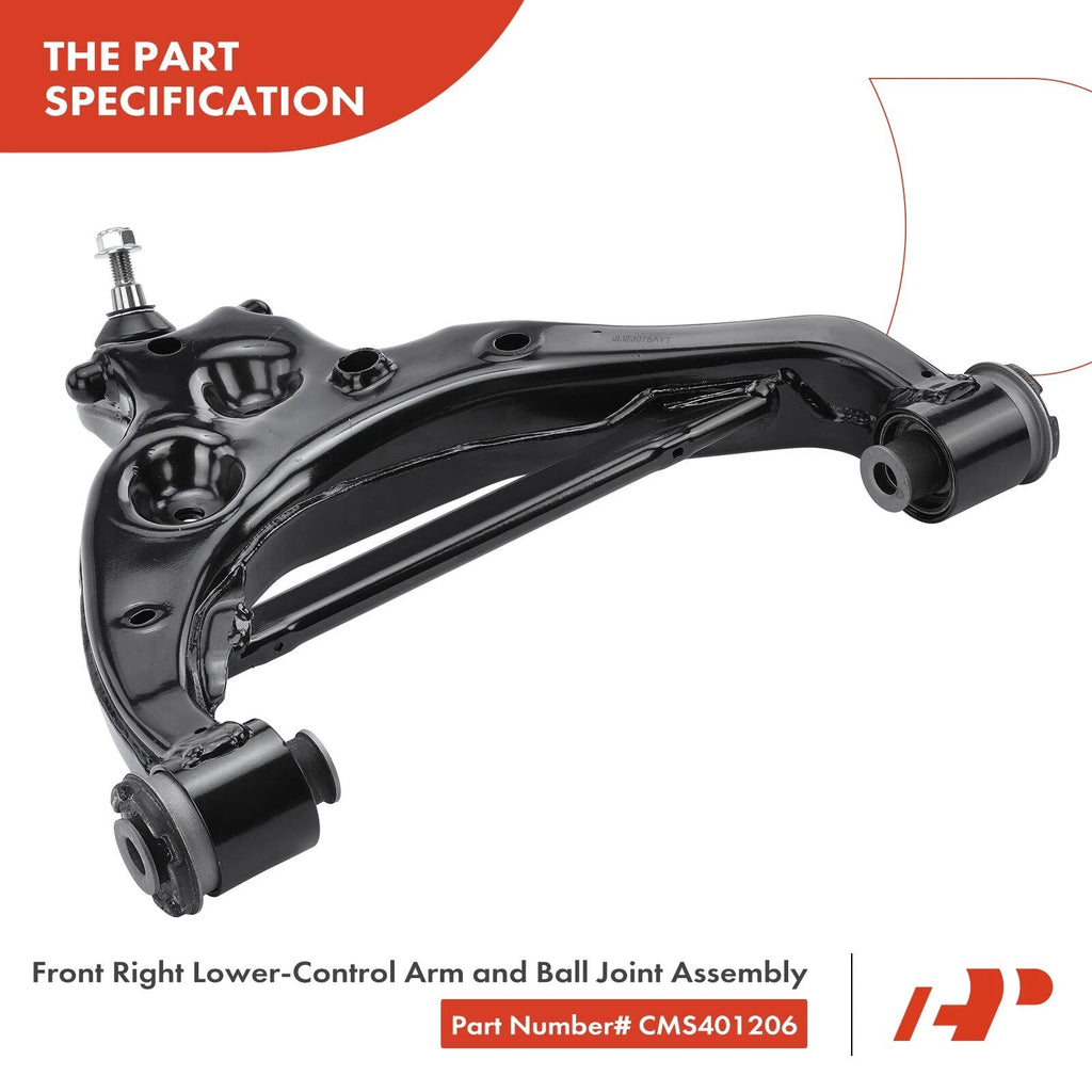 Front Right Lower Control Arm with Ball Joint for Ford F-150 (2015-2020)