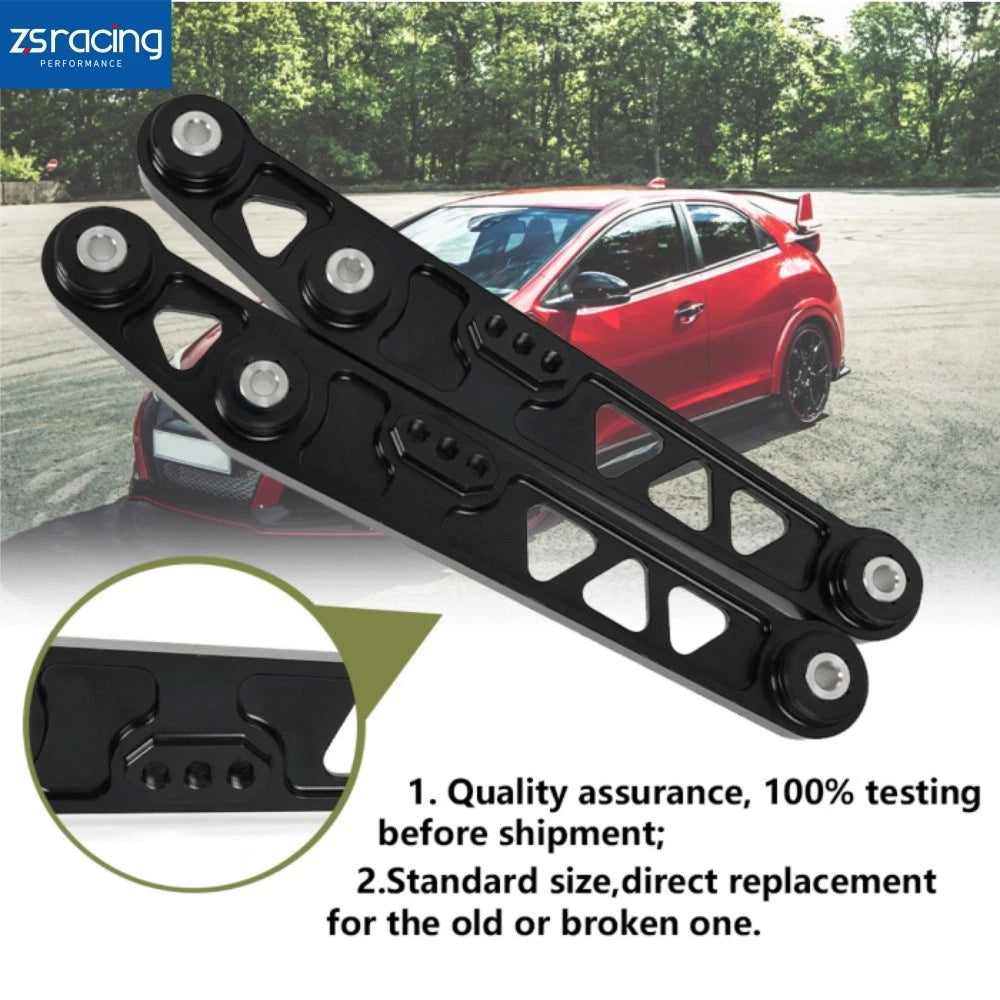 Black Pair Rear Lower Control Arm for Honda Civic EG (1992–1995) Acura Integra (1994–2001)