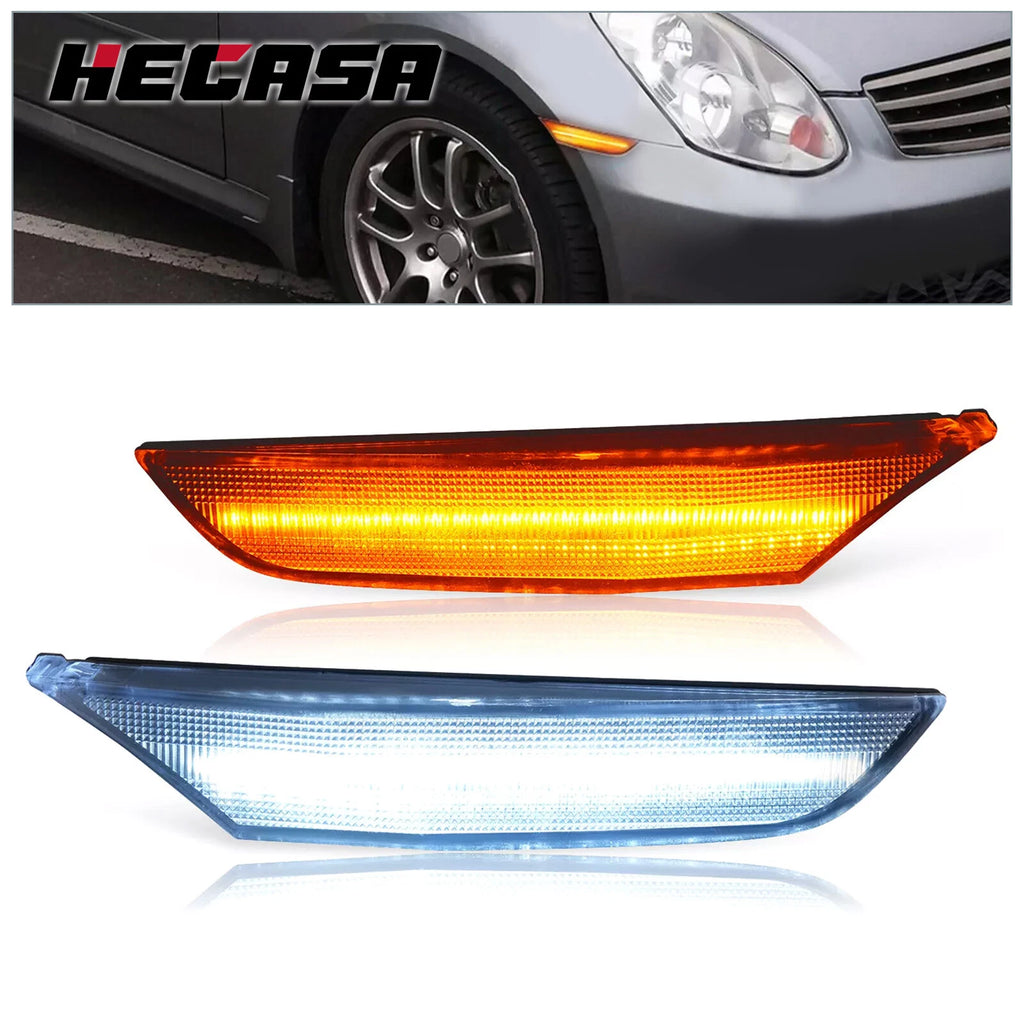 Set of 2 LED Side Marker Lights for Infiniti G35 (2003–2006) & Nissan Skyline (2001–2006)
