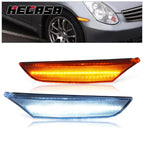 Set of 2 LED Side Marker Lights for Infiniti G35 (2003–2006) & Nissan Skyline (2001–2006)