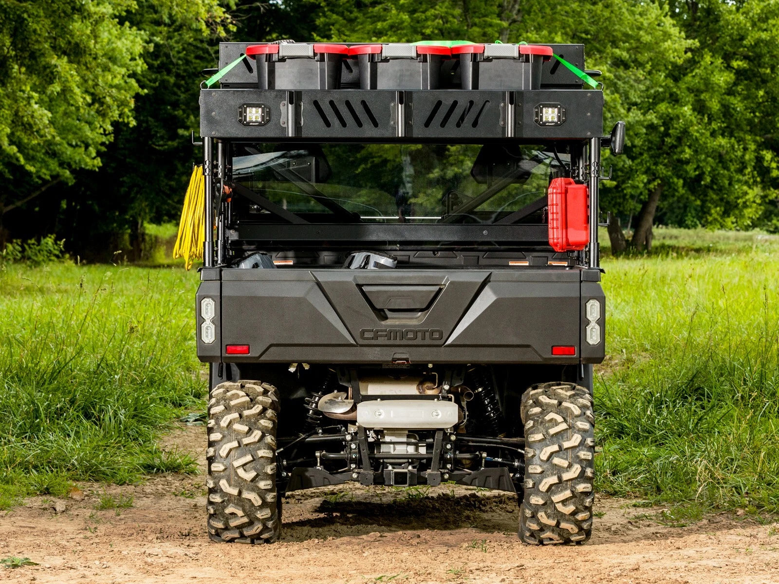 Bed Rack for CFMoto UForce 1000 (2019–2023) with 2 Cube Lights, 1 Shelf