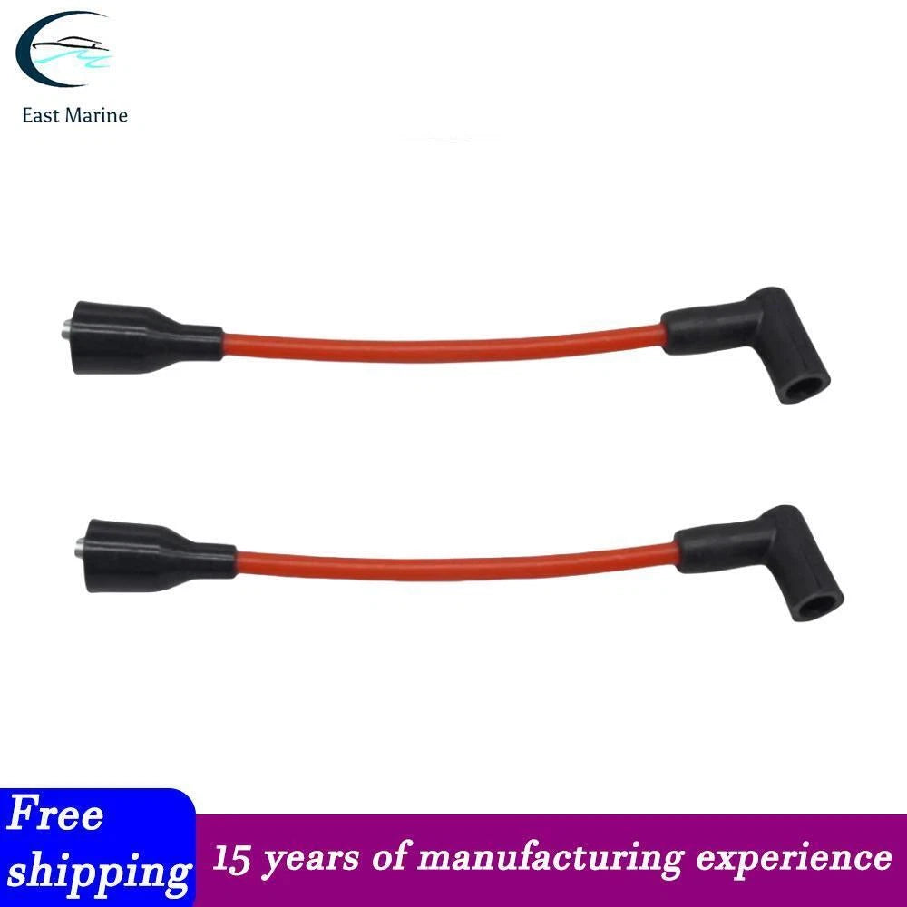 Set of 2 Spark Plug Wire Leads for Mercury Marine (Replace 813715A1)