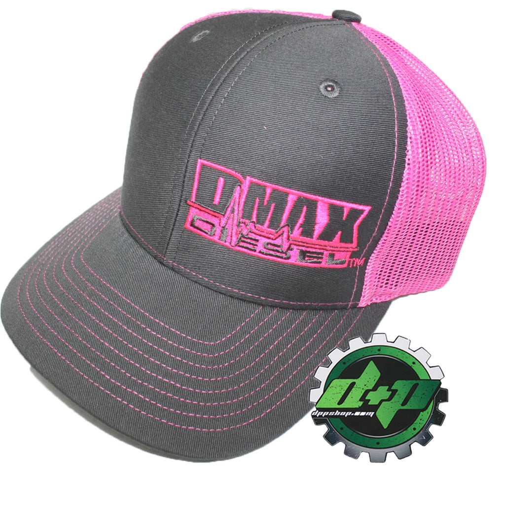 Dmax Duramax Richardson 112 Hat for Truck (Charcoal Gray/Pink)