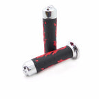 Comfort Red Rubber Hand Grips for Honda CB (25mm, 1")