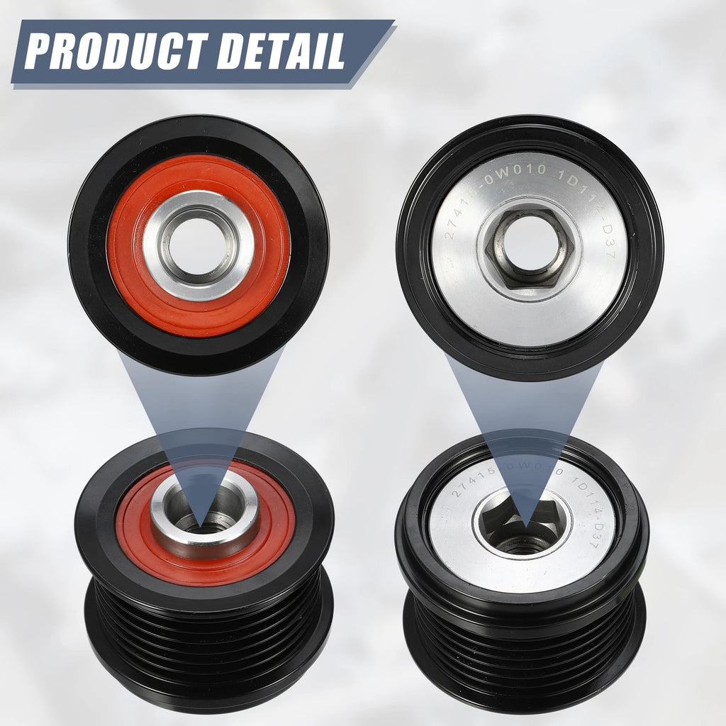 Belt Idler Pulley & Alternator Clutch Pulley for Lexus IS250 IS350 (2006–2014)