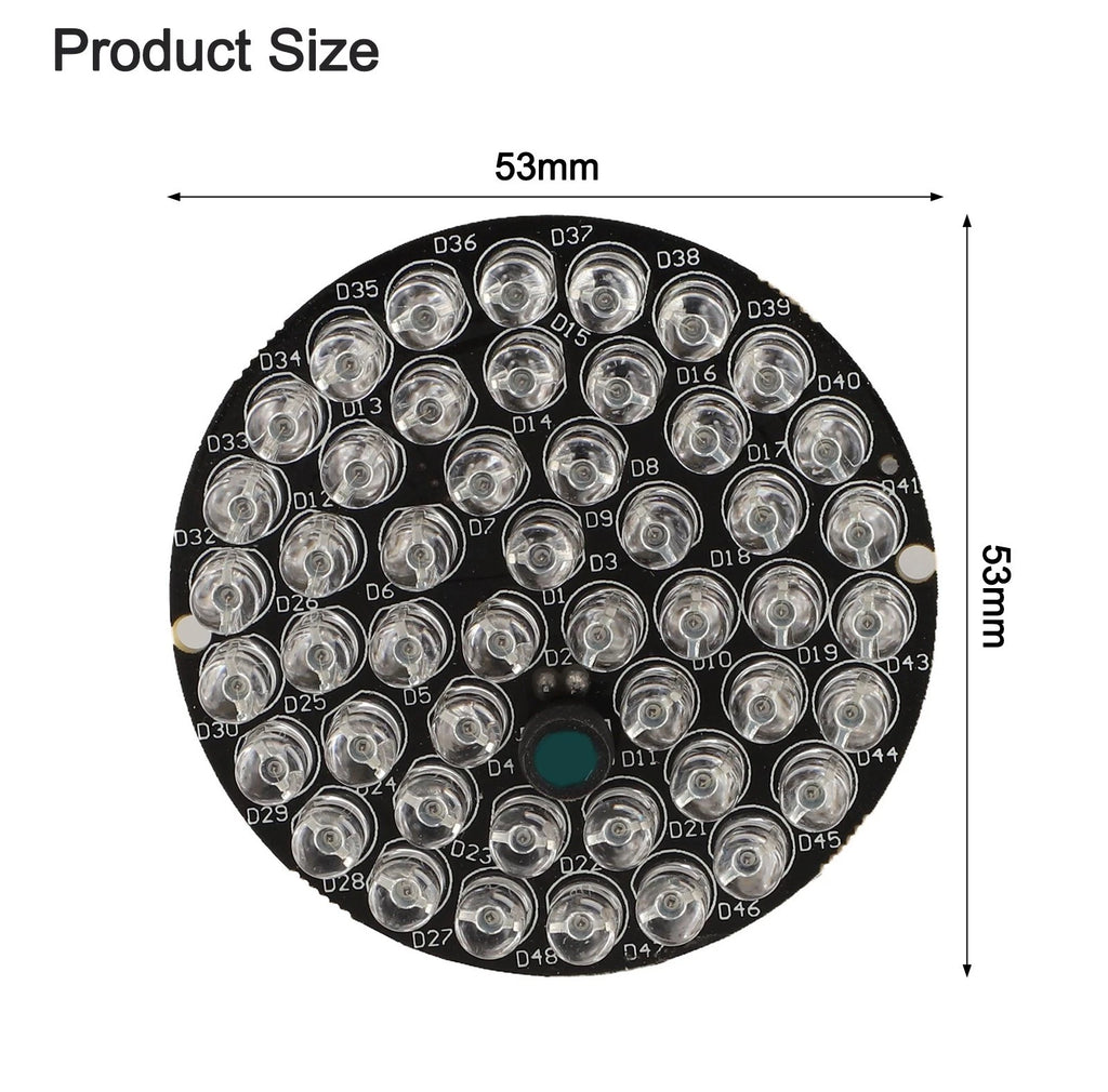48pcs 940nm IR LED Illuminator Board for CCTV Night Vision Cameras