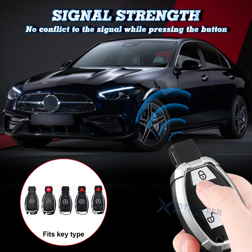 Remote Fob Key Cover Shell for Mercedes A B C E G (2014-2024)