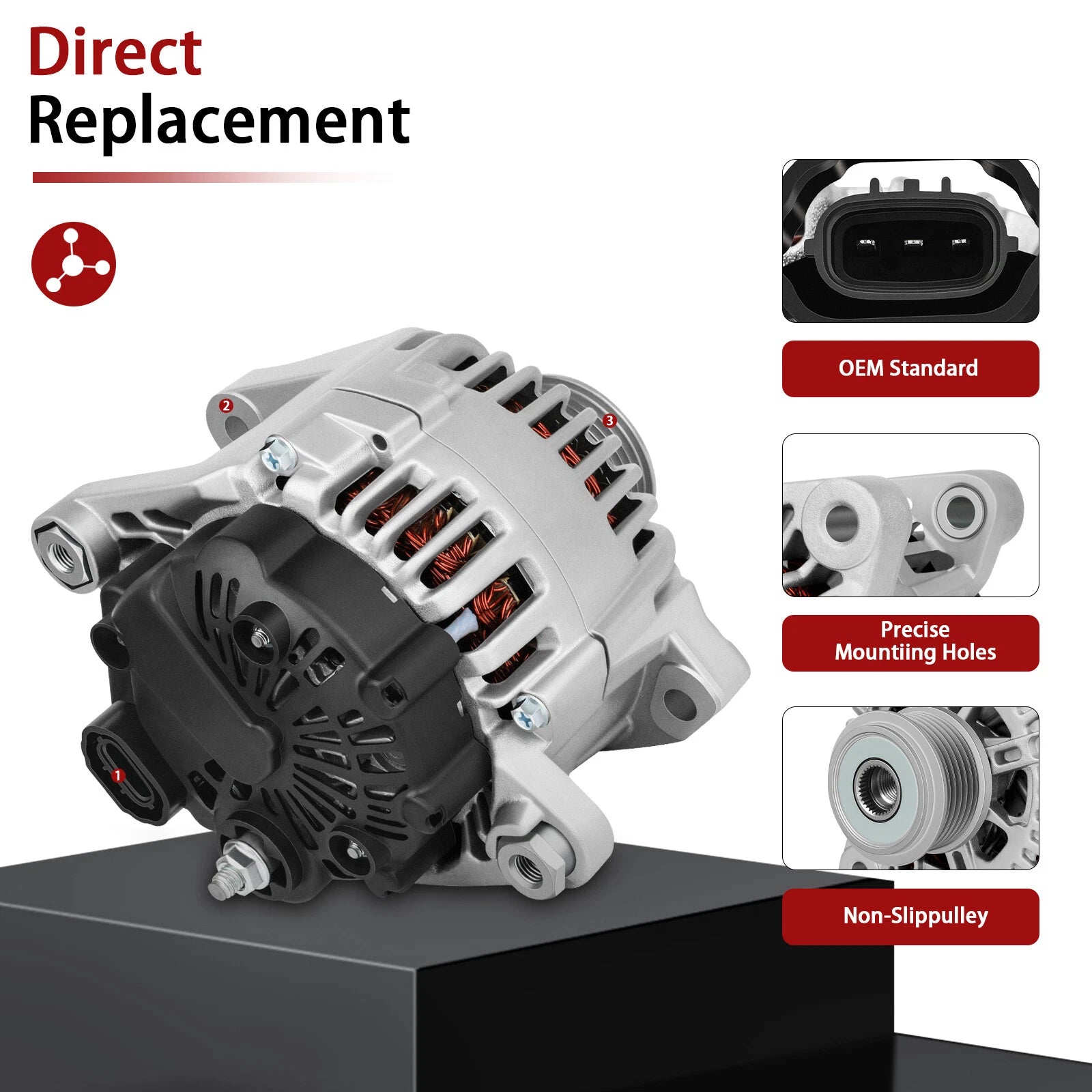 Alternator for Hyundai Tucson L4 2.0L (2011-2012)