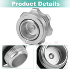 Silver Fill Plug Cap & Aluminum Bung Kit for Universal (1-3/8" Opening)
