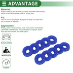 Set of 10 Oil Seal Rotary Shaft Seal 10x22x6mm High Pressure Blue