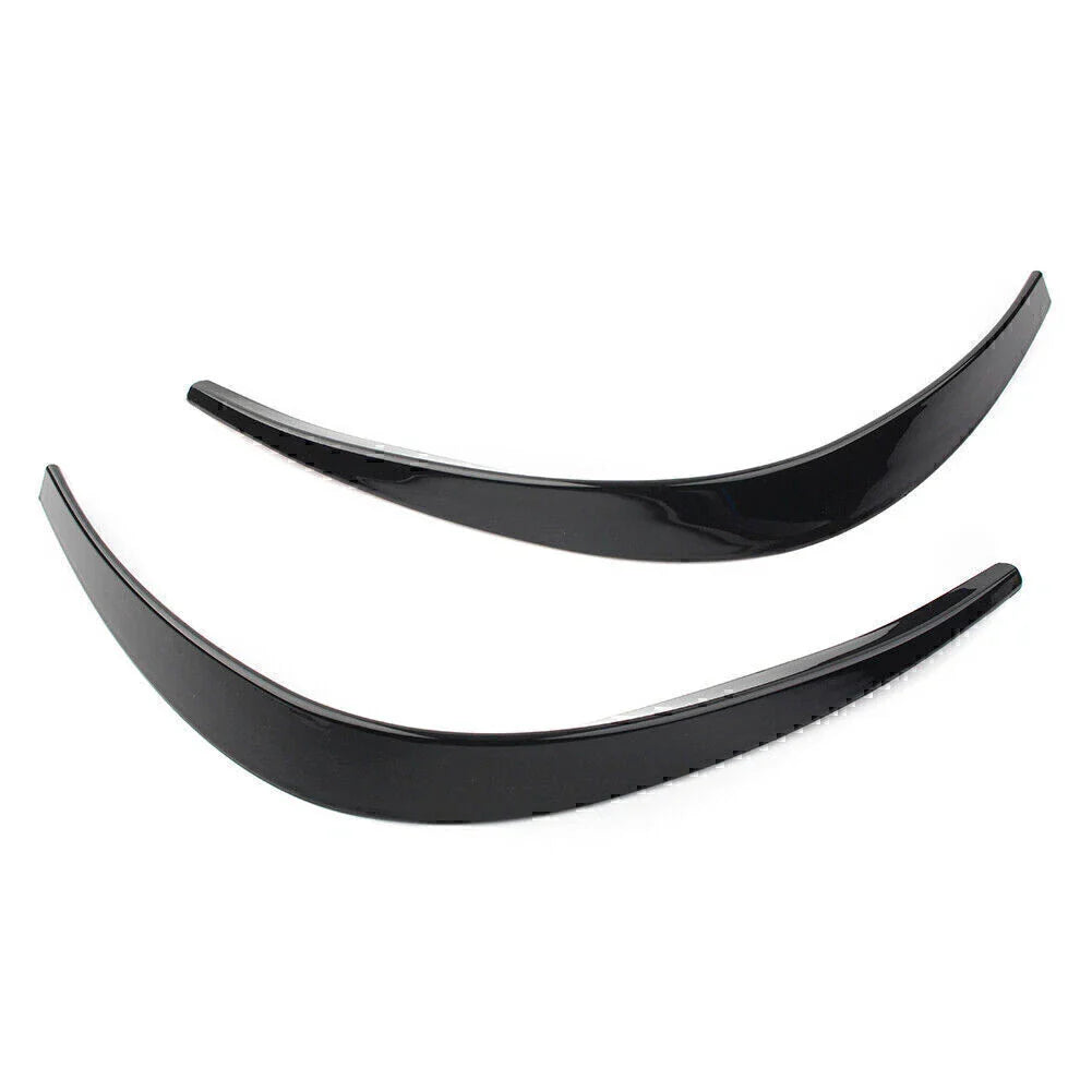 Black Front Bumper Splitter Spoiler Canard for Mercedes A-Class A260 (2019-2023)