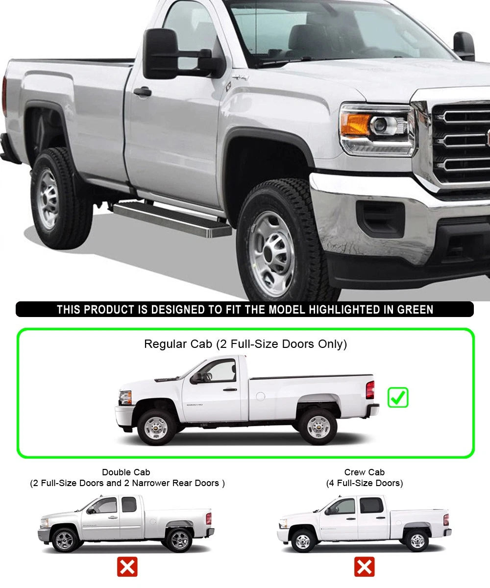 Running Boards for Silverado Sierra Regular Cab (1999-2013)
