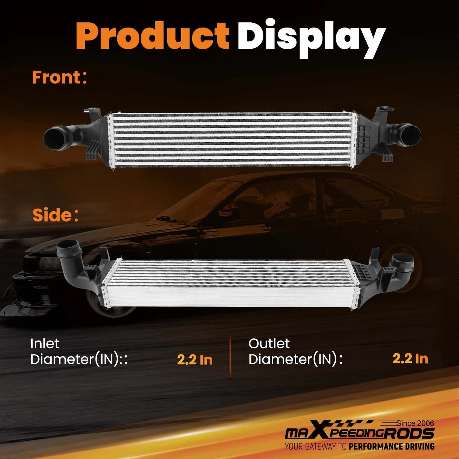 Intercooler Charge Air Cooler for Mercedes-Benz CLA250 (2014–2019)