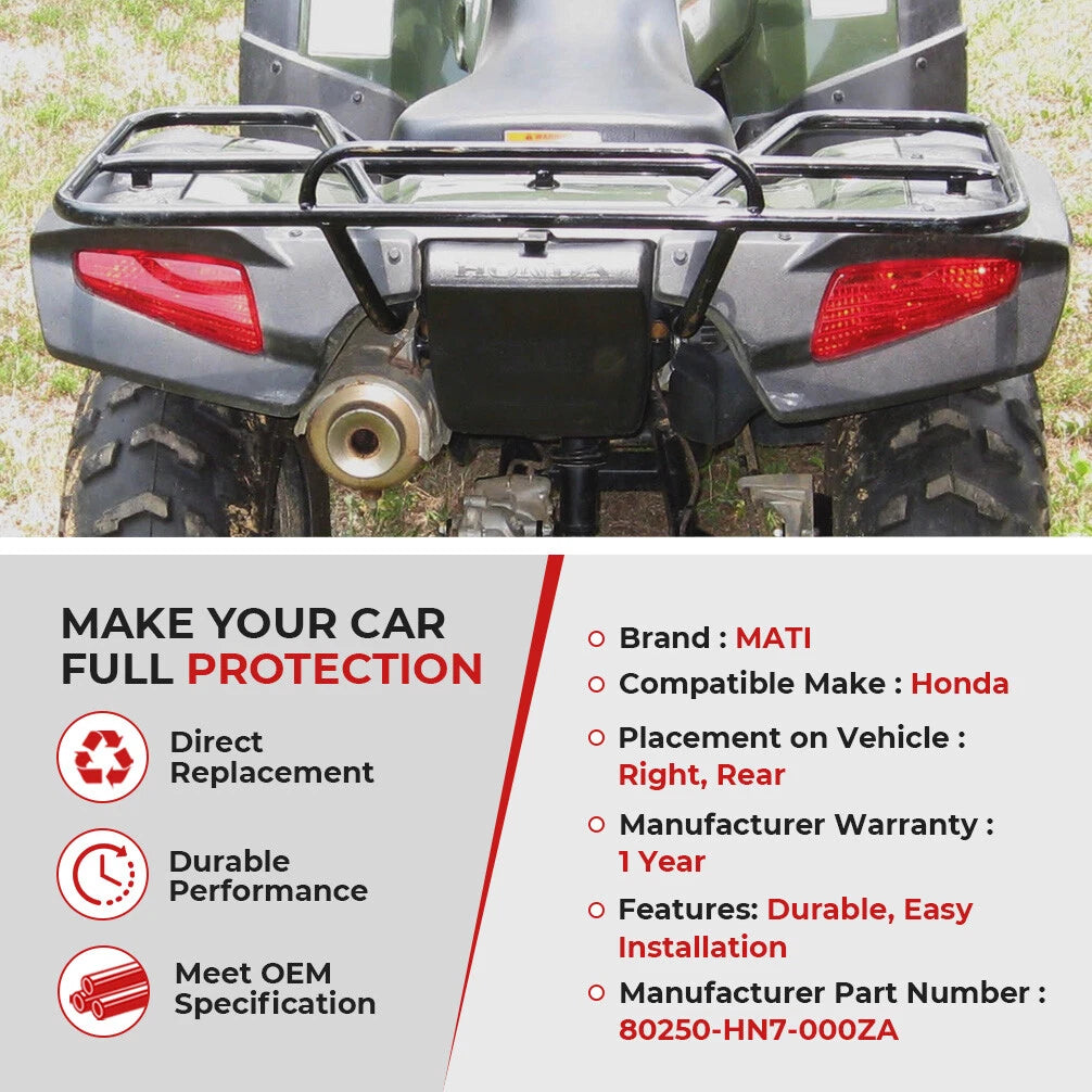 Rear Splash Guard Kit for Honda Rancher 350 400 (2000–2006)