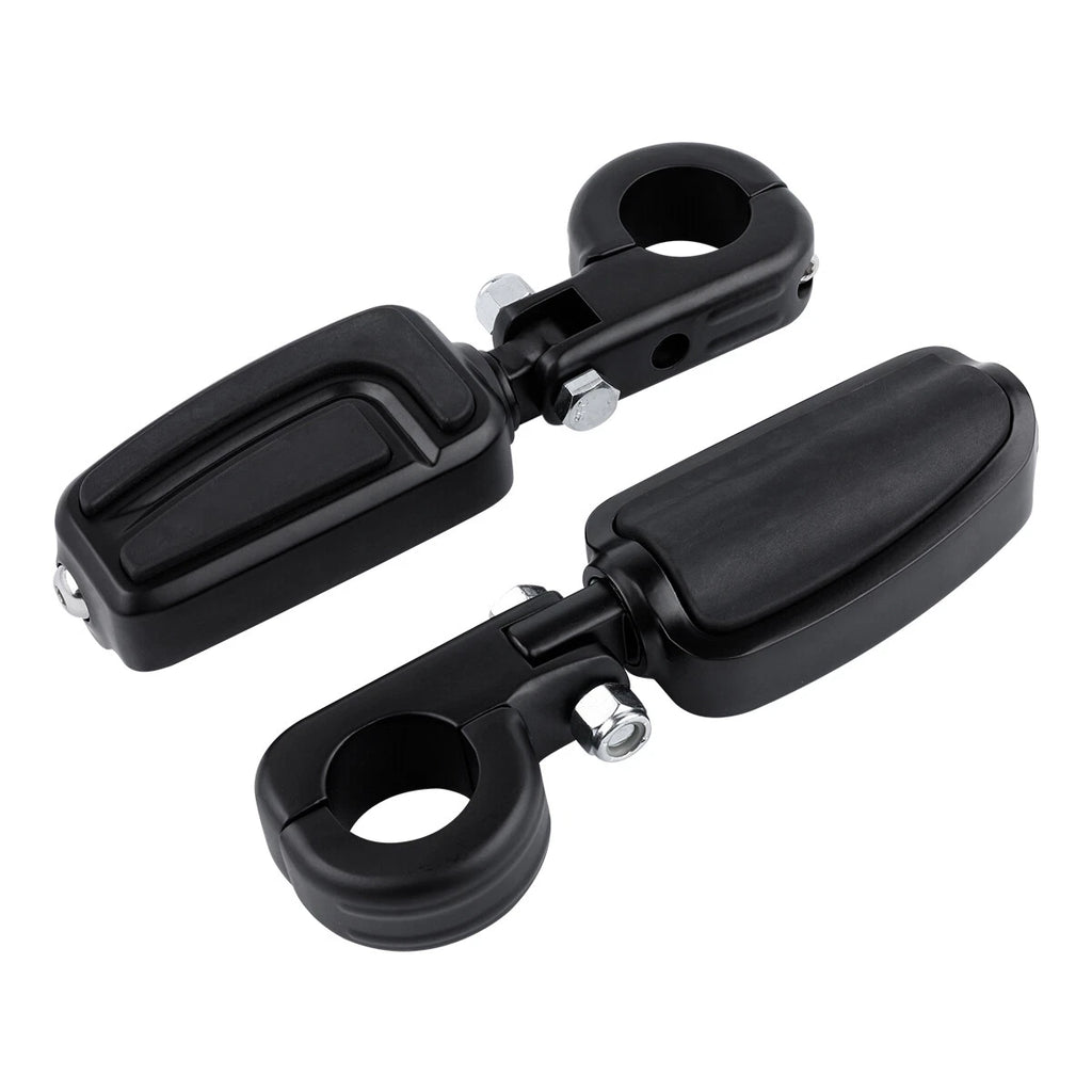 1 1/4" Highway Bar Footpegs for Harley Touring - Matte Black