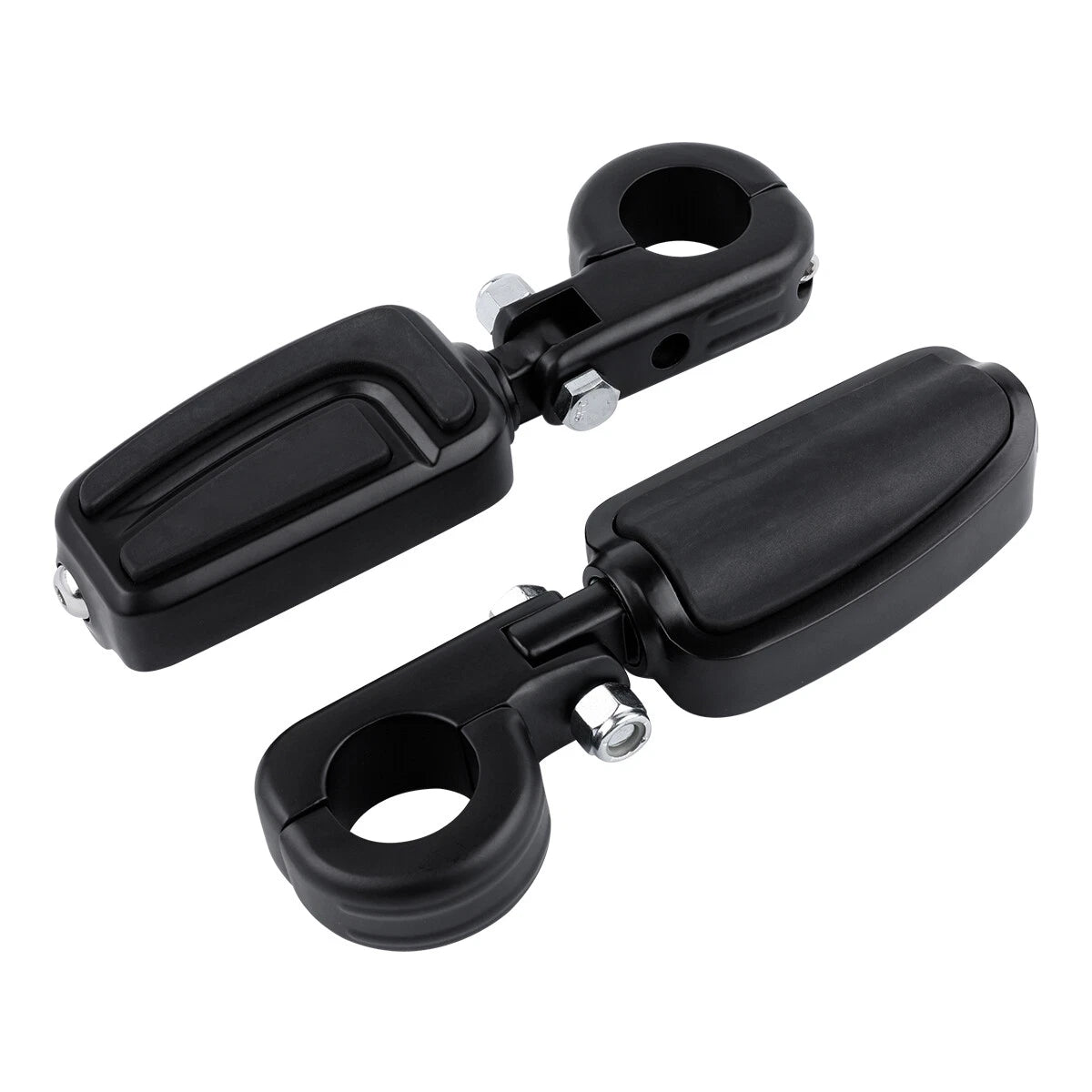 1 1/4" Highway Bar Footpegs for Harley Touring - Matte Black