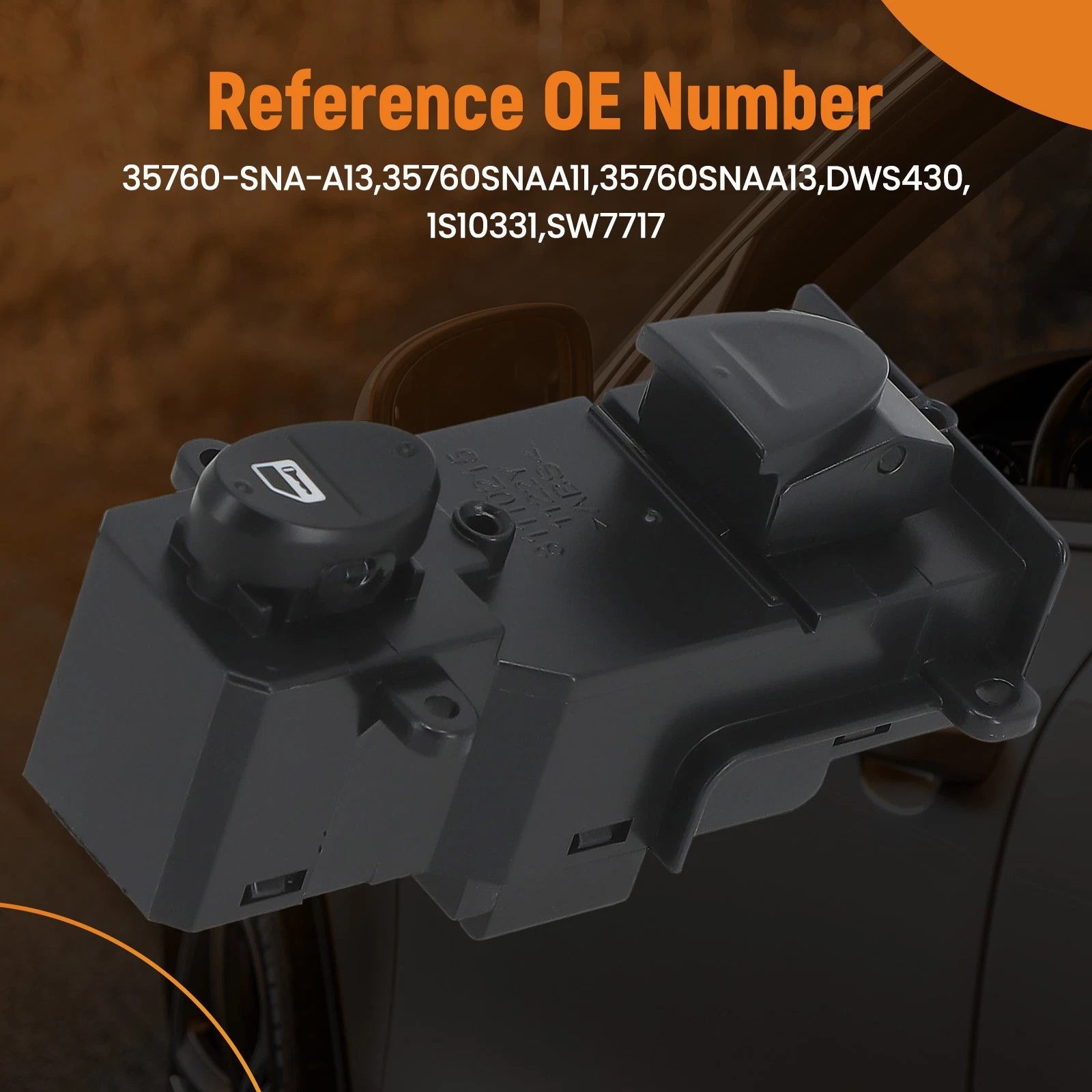 Window Switch for Honda Civic (2006-2011) Front Right Passenger Side